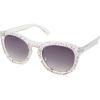 imageCircus NY by Sam Edelman Womens CC610 Retro Round Cat Eye SunglassesClear  Rainbow