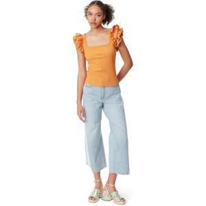 imageCircus NY Womens Anisa Ruffled Knit Tank TopTopaz