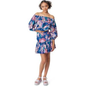 imageCircus NY Womens Caelap Off Shoulder Woven TopFlower Dye  Fairy Wren