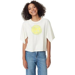 imageCircus NY Womens Fia Slit Short Sleeve Tee ShirtMarshmallow