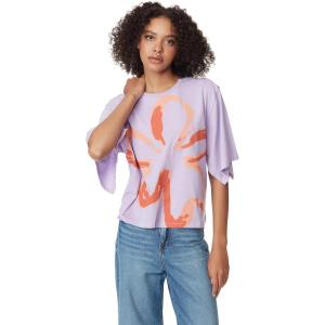 imageCircus NY Womens Fia Slit Short Sleeve Tee ShirtPurple Rose