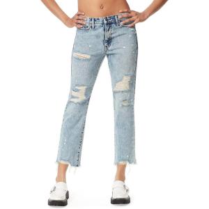 imageCircus NY Womens High Rise Ankle Slim StraightFire Walker  Destruction