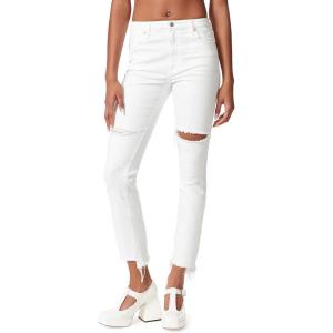 imageCircus NY Womens High Rise Ankle Slim StraightWhite  Step Hem