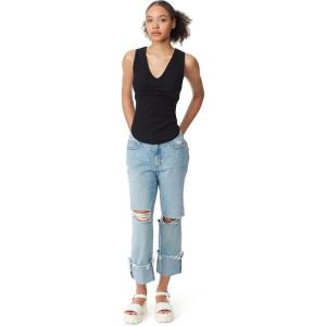 imageCircus NY Womens Kaylee VNeck Rib Knit Tank TopAnthracite