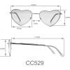 imageCircus NY by Sam Edelman Womens CC358 Metal Heart SunglassesPink