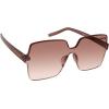 imageCircus NY by Sam Edelman Womens Cc354 Oversized Pearl Square SunglassesBrown