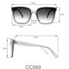 imageCircus NY by Sam Edelman Womens Cc354 Oversized Pearl Square SunglassesNude