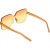 imageCircus NY by Sam Edelman Womens Cc354 Oversized Pearl Square SunglassesOrange  Yellow