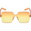 imageCircus NY by Sam Edelman Womens Cc354 Oversized Pearl Square SunglassesOrange  Yellow
