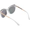imageCircus NY by Sam Edelman Womens Cc568 Shield Cat Eye Sunglasses with Uv400 ProtectionTrendy Gifts for Her 130mmWhite  Rose Gold