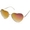 imageCircus NY by Sam Edelman Womens CC358 Metal Heart SunglassesRose Gold