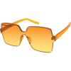 imageCircus NY by Sam Edelman Womens Cc354 Oversized Pearl Square SunglassesOrange  Yellow