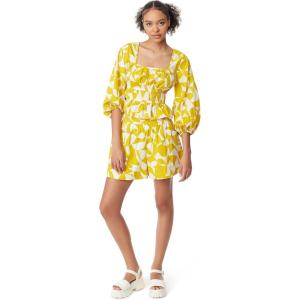 imageCircus NY Womens Cal Belled Sleeve Elastic Waist TopGeo Cutout  Mango Mint