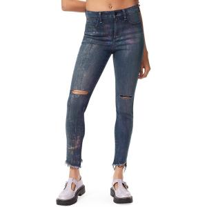imageCircus NY Womens High Rise Skinny JeanTime to Shine  Iridesent Foil
