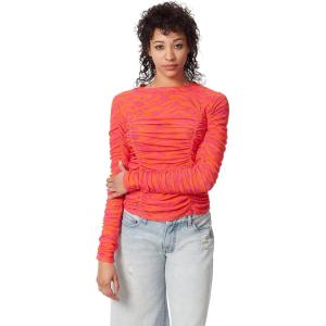imageCircus NY Womens Imogen Ruched Long Sleeve Knit TopBeetroot Purple  Electric Zebra
