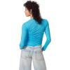 image:imageCircus NY Womens Austin Asymetrical Ruched Knit TopDresden Blue