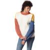 image:imageCircus NY Womens Crew Neck Slouchy Pullover SweaterIvory  Color Block
