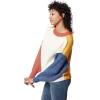 image:imageCircus NY Womens Crew Neck Slouchy Pullover SweaterIvory  Color Block