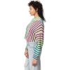 image:imageCircus NY Womens Goto Crop Top Pullover SweaterRainbow Ombre