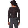 image:imageCircus NY Womens Minty Allover Ruched Long Sleeve Knit TopAnthracite  Multi Lurex Stripe
