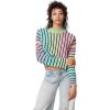 image:imageCircus NY Womens Goto Crop Top Pullover SweaterRainbow Ombre