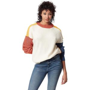 image:imageCircus NY Womens Crew Neck Slouchy Pullover SweaterIvory  Color Block
