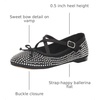 image:imageCircus NY BY SAM Edelman Womens Zuri Ballet FlatBlack Satin Jewel