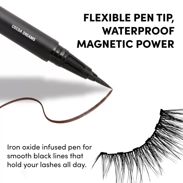 Glamnetic Felt Tip Magnetic Eyeliner - Deep Space 0.025 fl oz | Soo Future! Black Waterproof Liquid Liner, All-Day Hold for Magnetic Eyelashes, Sweatproof, Paraben-Free