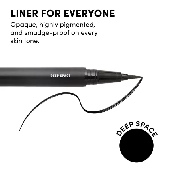 Glamnetic Felt Tip Magnetic Eyeliner - Deep Space 0.025 fl oz | Soo Future! Black Waterproof Liquid Liner, All-Day Hold for Magnetic Eyelashes, Sweatproof, Paraben-Free