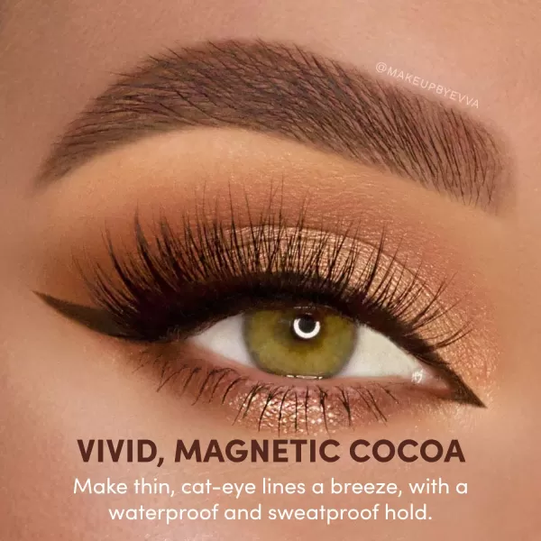Glamnetic Felt Tip Magnetic Eyeliner - Deep Space 0.025 fl oz | Soo Future! Black Waterproof Liquid Liner, All-Day Hold for Magnetic Eyelashes, Sweatproof, Paraben-Free