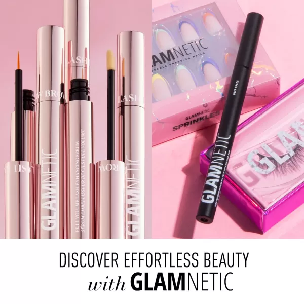 Glamnetic Lash Extension Kit | AM to PM | Professional At Home False Eyelash Extension Kit | Salon-Quality, High Volume, Faux Mink Lashes
