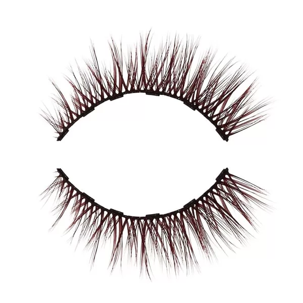 Glamnetic Magnetic Eyelashes - Imagine | Brown Lashes Short Magnetic Lashes, 60 Wears Reusable Natural Eyelashes Wispy Cute Natural Look, Brown Eyelash - 1 Pair