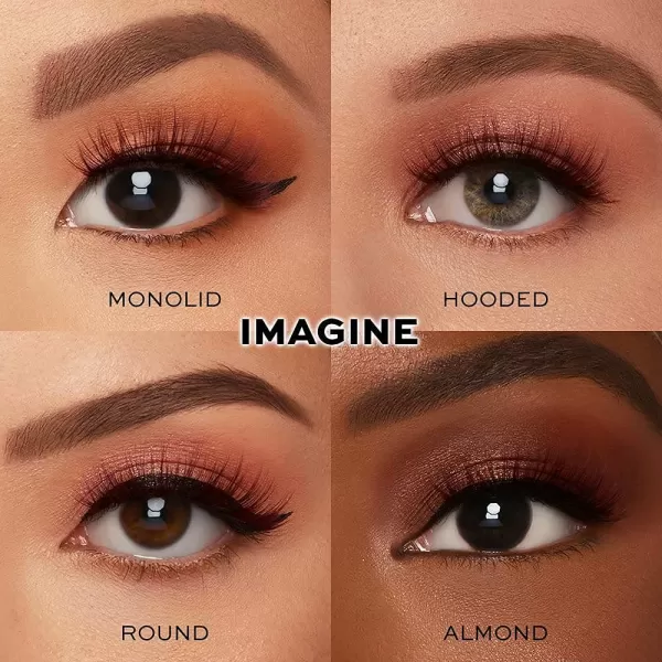 Glamnetic Magnetic Eyelashes - Imagine | Brown Lashes Short Magnetic Lashes, 60 Wears Reusable Natural Eyelashes Wispy Cute Natural Look, Brown Eyelash - 1 Pair