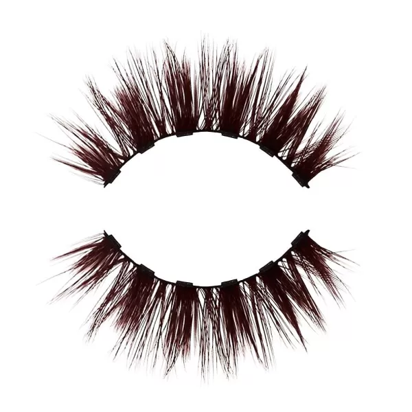 Glamnetic Magnetic Eyelashes - Imagine | Brown Lashes Short Magnetic Lashes, 60 Wears Reusable Natural Eyelashes Wispy Cute Natural Look, Brown Eyelash - 1 Pair