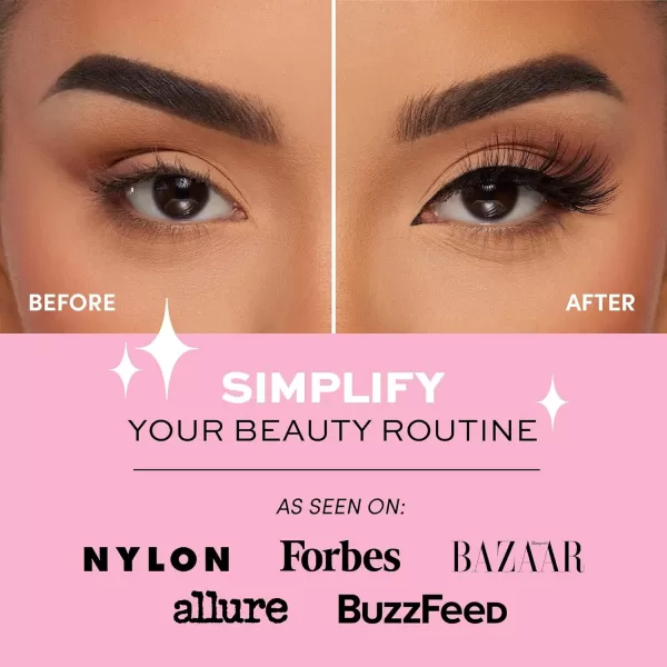 Glamnetic Magnetic Eyelashes - VIP | Long Magnetic Lashes, 60 Wears Reusable High Volume Faux Mink Lashes, Dramatic, Round - 1 Pair