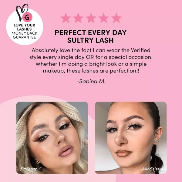 Glamnetic Magnetic Eyelashes - VIP | Long Magnetic Lashes, 60 Wears Reusable High Volume Faux Mink Lashes, Dramatic, Round - 1 Pair
