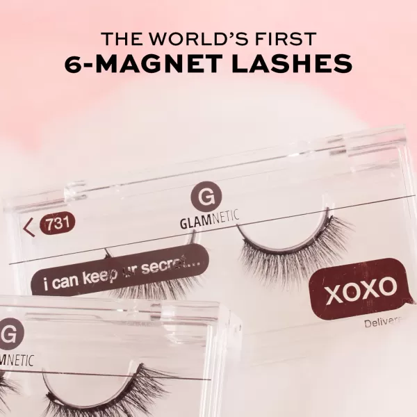 Glamnetic Magnetic Eyelashes - VIP | Long Magnetic Lashes, 60 Wears Reusable High Volume Faux Mink Lashes, Dramatic, Round - 1 Pair
