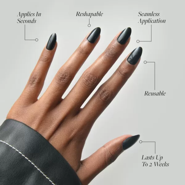 Glamnetic Press On Nails - Bubble Gum Glaze | Short Almond Pink French Tip Nails with a Glaze Finish | 15 Sizes - 30 Nail Kit with Glue