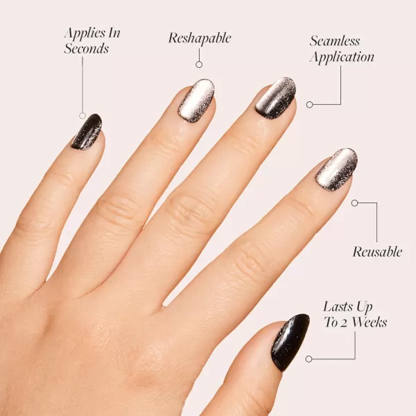 Glamnetic Press On Nails - Bubble Gum Glaze | Short Almond Pink French Tip Nails with a Glaze Finish | 15 Sizes - 30 Nail Kit with Glue