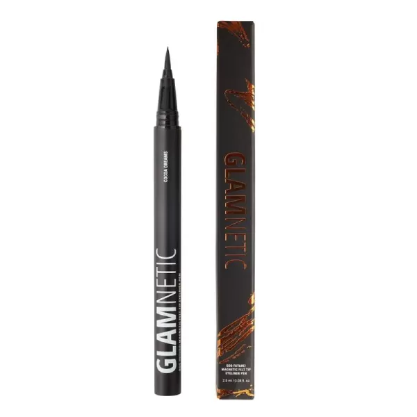 Glamnetic Felt Tip Magnetic Eyeliner - Deep Space 0.025 fl oz | Soo Future! Black Waterproof Liquid Liner, All-Day Hold for Magnetic Eyelashes, Sweatproof, Paraben-Free