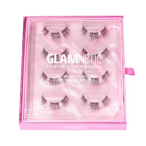 Glamnetic Lash Extension Kit Refill | Lucky Lash Clusters | Professional At Home False Eyelash Extension Kit | Salon-Quality, High Volume, Faux Mink Lashes