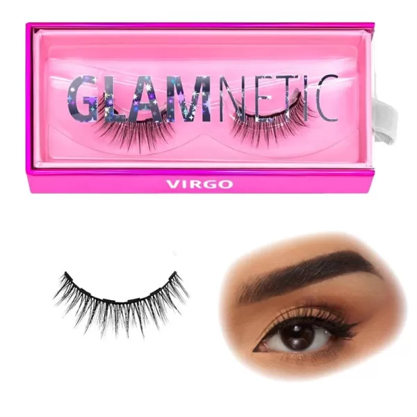 Glamnetic Magnetic Eyelashes - VIP | Long Magnetic Lashes, 60 Wears Reusable High Volume Faux Mink Lashes, Dramatic, Round - 1 Pair