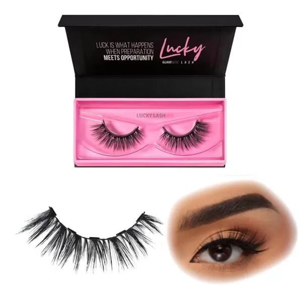 Glamnetic Magnetic Eyelashes - VIP | Long Magnetic Lashes, 60 Wears Reusable High Volume Faux Mink Lashes, Dramatic, Round - 1 Pair