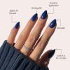 imageGlamnetic Press On Nails  Cloud 9  Jelly UV Finish Medium Pointed Almond Shape Reusable Pink Nail Kit in 15 Sizes SemiTransparent  30 Nail Kit with GlueMidnight Blue
