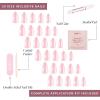 imageGlamnetic Press On Nails  Lilac Gray  Opaque Pale Light Lilac Gray Short Squoval False Nails Reusable Stick On Fake Nails with Glue  Salon Quality  15 Sizes  30 Nail KitFirst Kiss