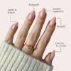 imageGlamnetic Press On Nails  Lilac Gray  Opaque Pale Light Lilac Gray Short Squoval False Nails Reusable Stick On Fake Nails with Glue  Salon Quality  15 Sizes  30 Nail KitFirst Kiss