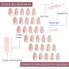 imageGlamnetic Press On Nails  Lilac Gray  Opaque Pale Light Lilac Gray Short Squoval False Nails Reusable Stick On Fake Nails with Glue  Salon Quality  15 Sizes  30 Nail KitAstro