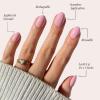 imageGlamnetic Press On Nails  Lilac Gray  Opaque Pale Light Lilac Gray Short Squoval False Nails Reusable Stick On Fake Nails with Glue  Salon Quality  15 Sizes  30 Nail KitThink Pink