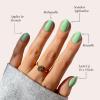 imageGlamnetic Press On Nails  Lilac Gray  Opaque Pale Light Lilac Gray Short Squoval False Nails Reusable Stick On Fake Nails with Glue  Salon Quality  15 Sizes  30 Nail KitMint Green