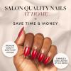 imageGlamnetic Press On Nails  Lilac Gray  Opaque Pale Light Lilac Gray Short Squoval False Nails Reusable Stick On Fake Nails with Glue  Salon Quality  15 Sizes  30 Nail KitCherry Glaze